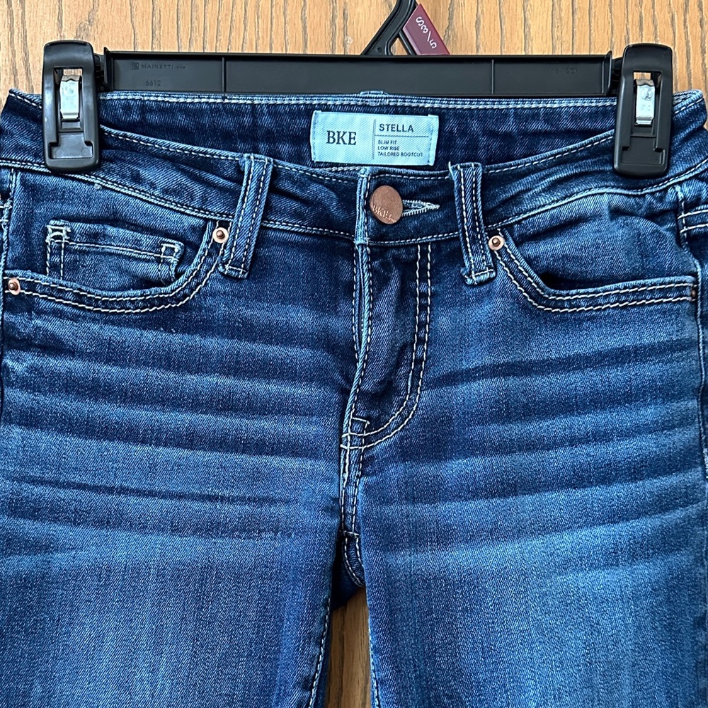 BKE Women's Deep Indigo Boot Cut Jeans - Picture 2 of 7